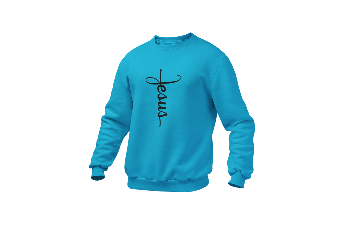 "JESUS" NAME BLACK CROSS - FAITH CUSTOM DESIGN