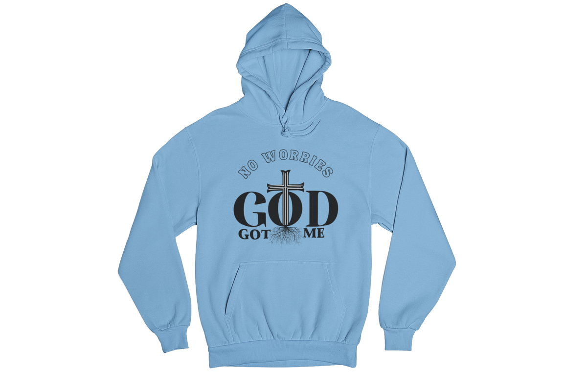 "NO WORRIES, GOD GOT ME" CUSTOM DESIGN GRAPHIC (BLACK PRINT)