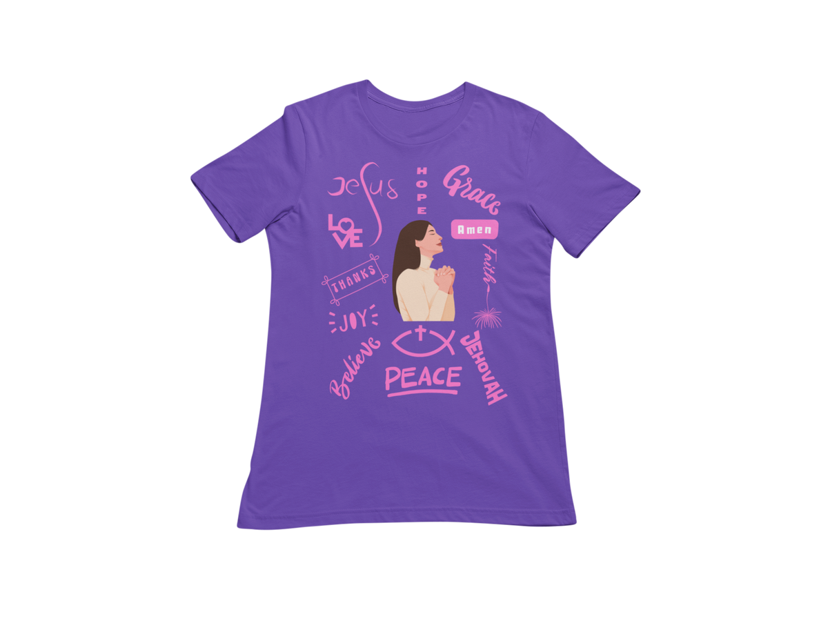 "THE POWER OF A PRAYING WOMAN" CUSTOM SIGNATURE T-SHIRT