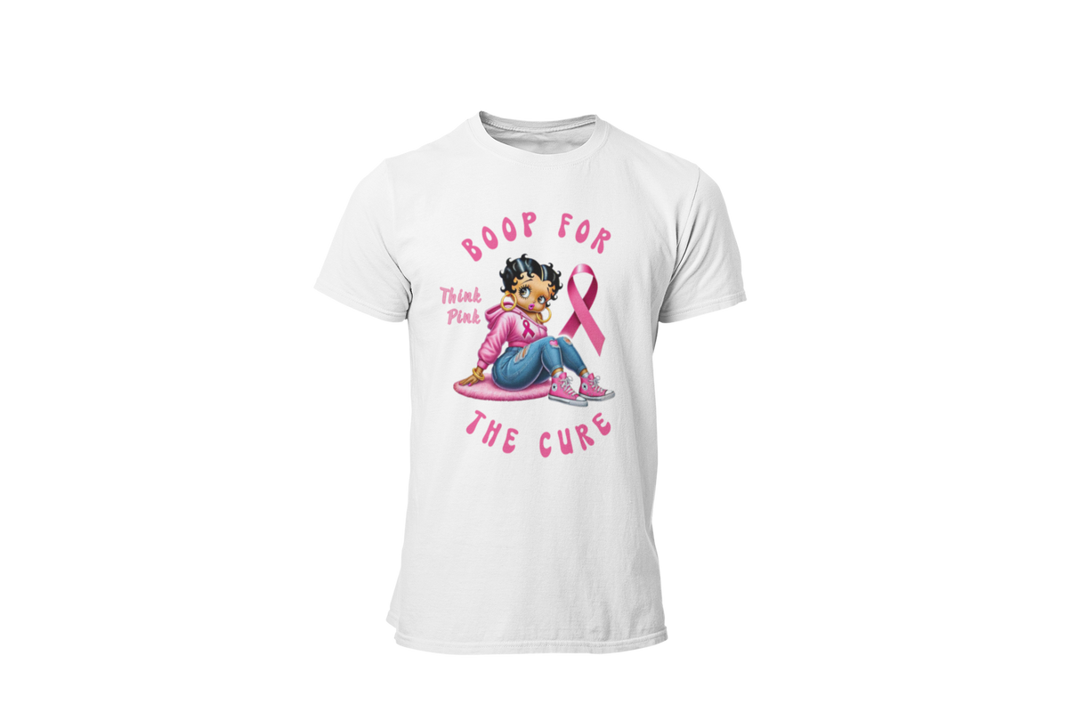 "BOOP FOR THE CURE" - BREAST CANCER AWARENESS T-SHIRT
