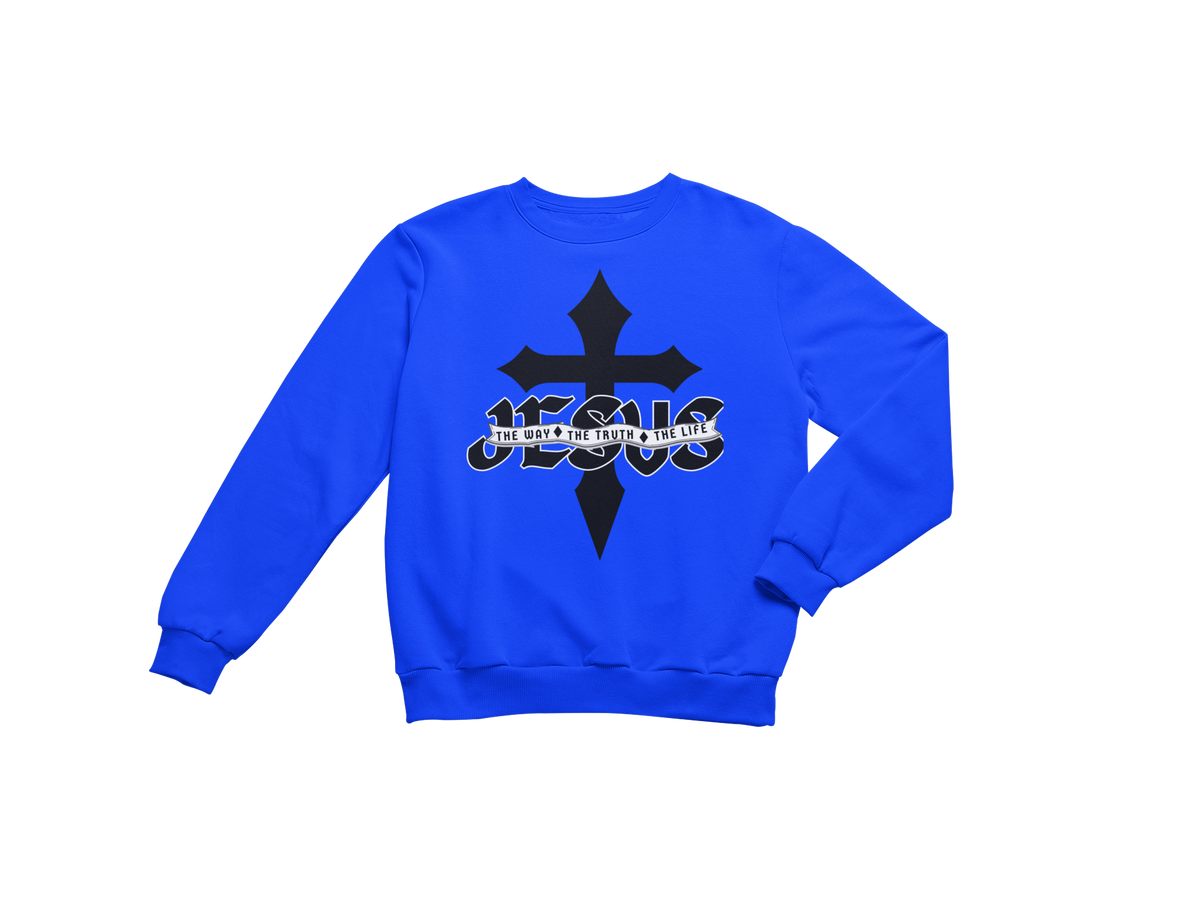 "JESUS - THE WAY, THE TRUTH, THE LIFE" SIGNATURE CUSTOM SWEATSHIRT