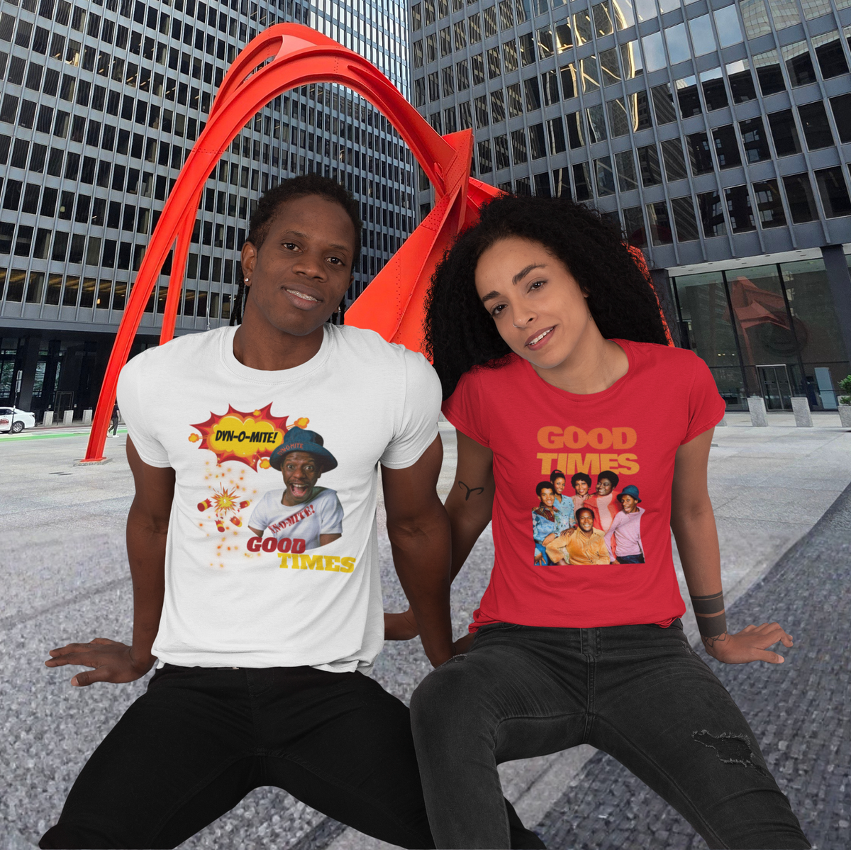 "DYN-O-MITE! - GOOD TIMES" CUSTOM GRAPHIC HOODIE