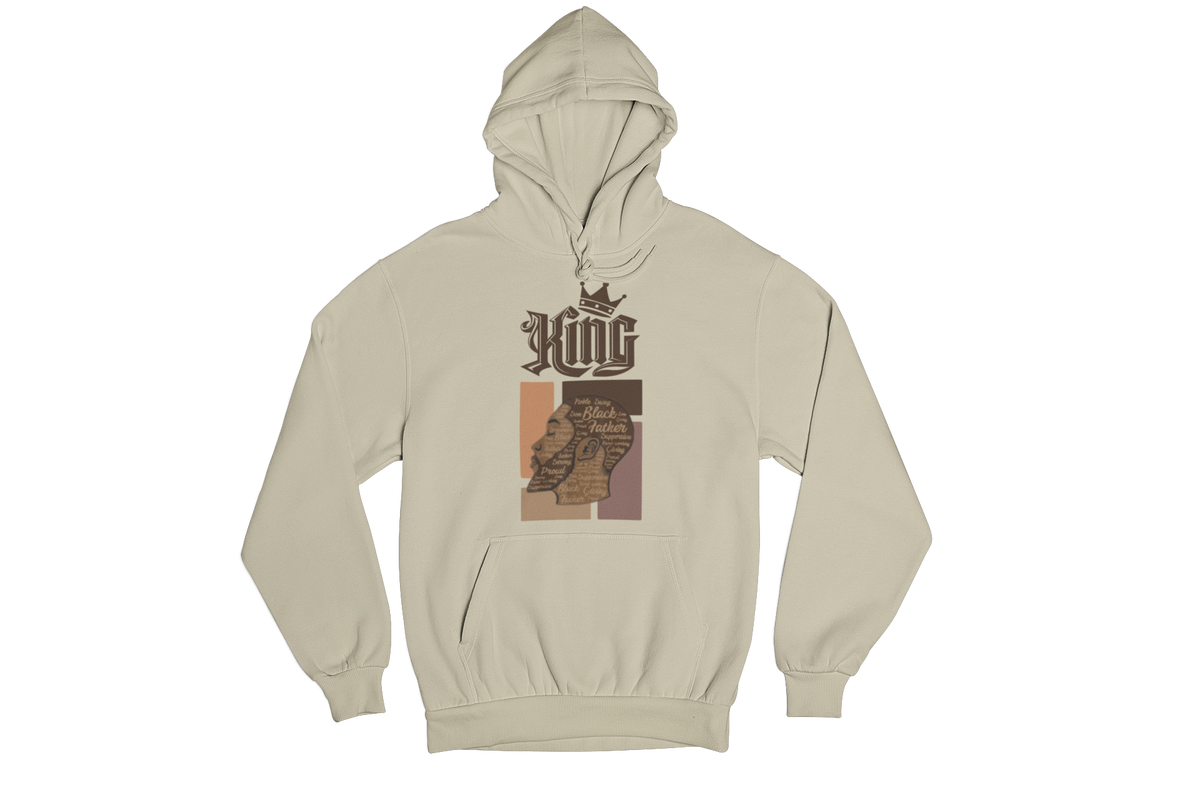 "KING - BLACK FATHER" CUSTOM GRAPHIC HOODIE