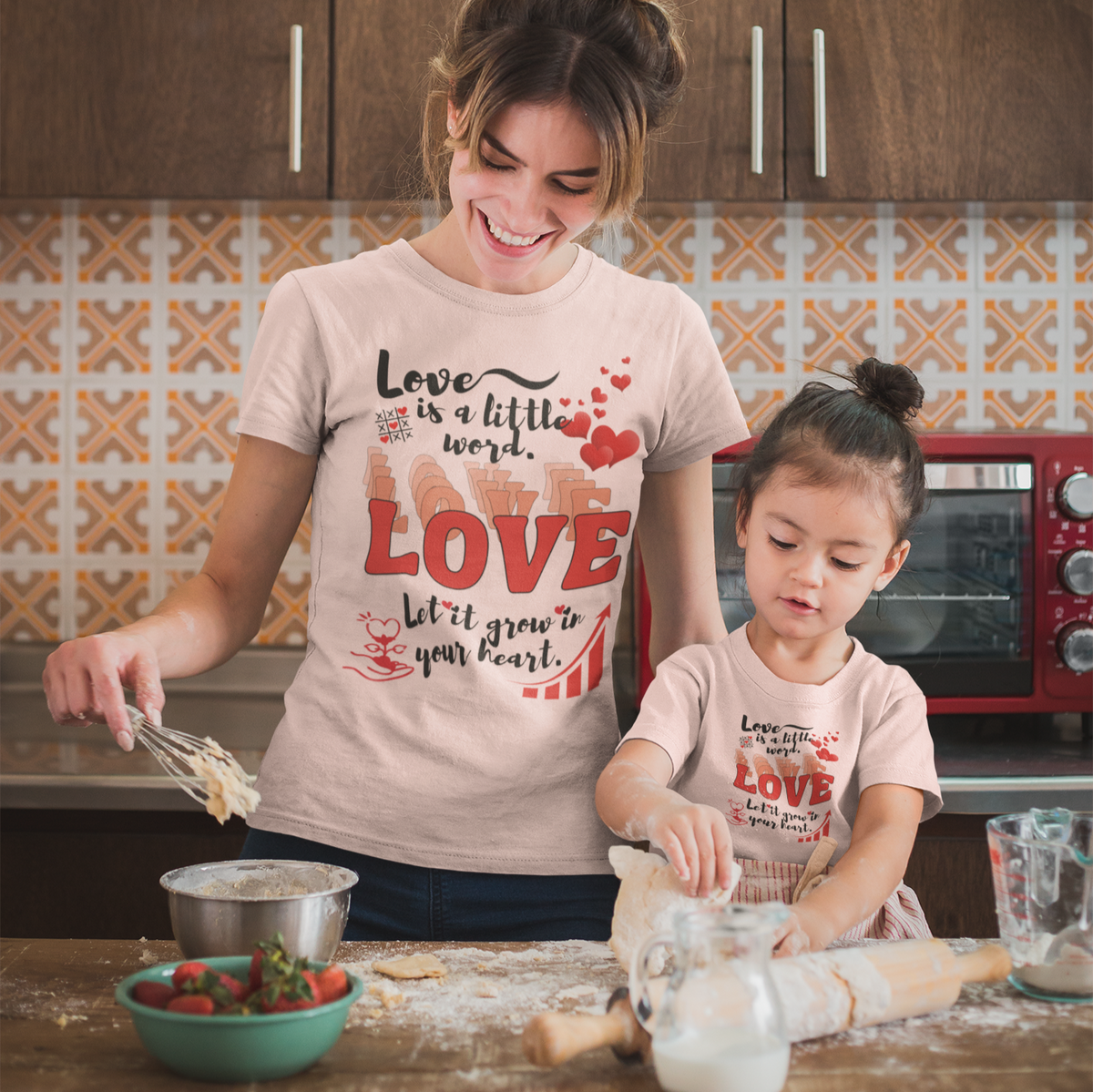 "LOVE IS A LITTLE WORD" SIGNATURE CUSTOM T-SHIRT