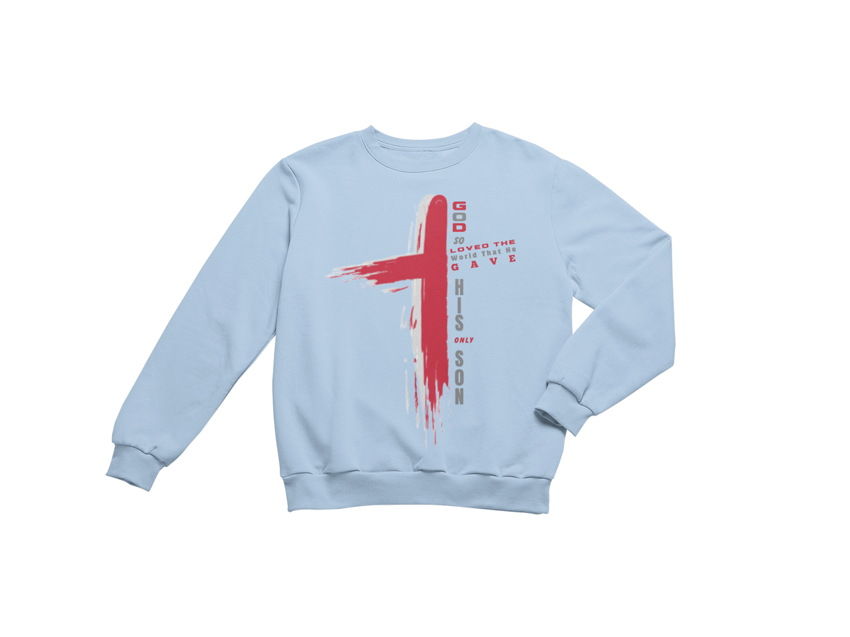 "GOD SO LOVED THE WORLD - JOHN 3:16 CROSS" CUSTOM GRAPHIC DESIGN