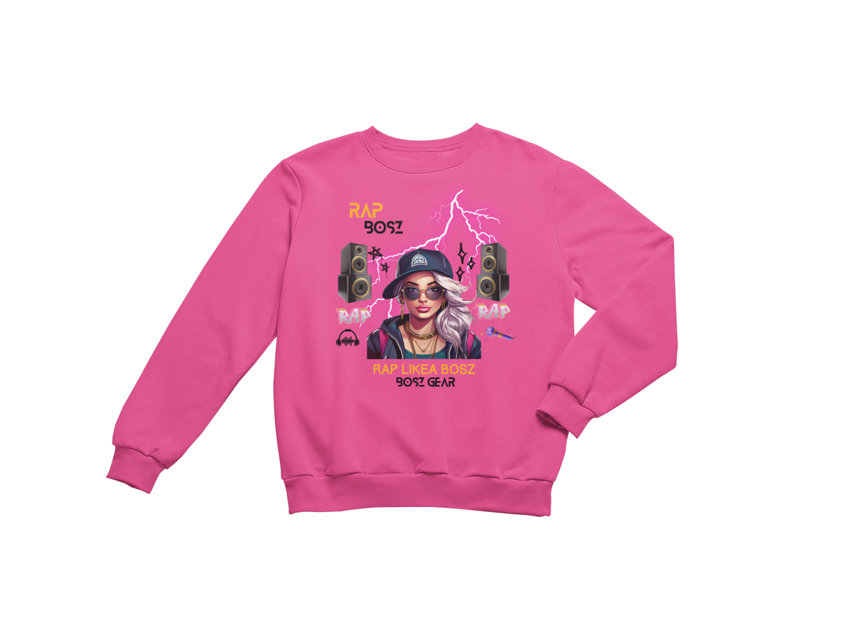 "RAP BOSZ - RAP LIKEA BOSZ" (FEMALE) (4) BOSZ GEAR SWEATSHIRT