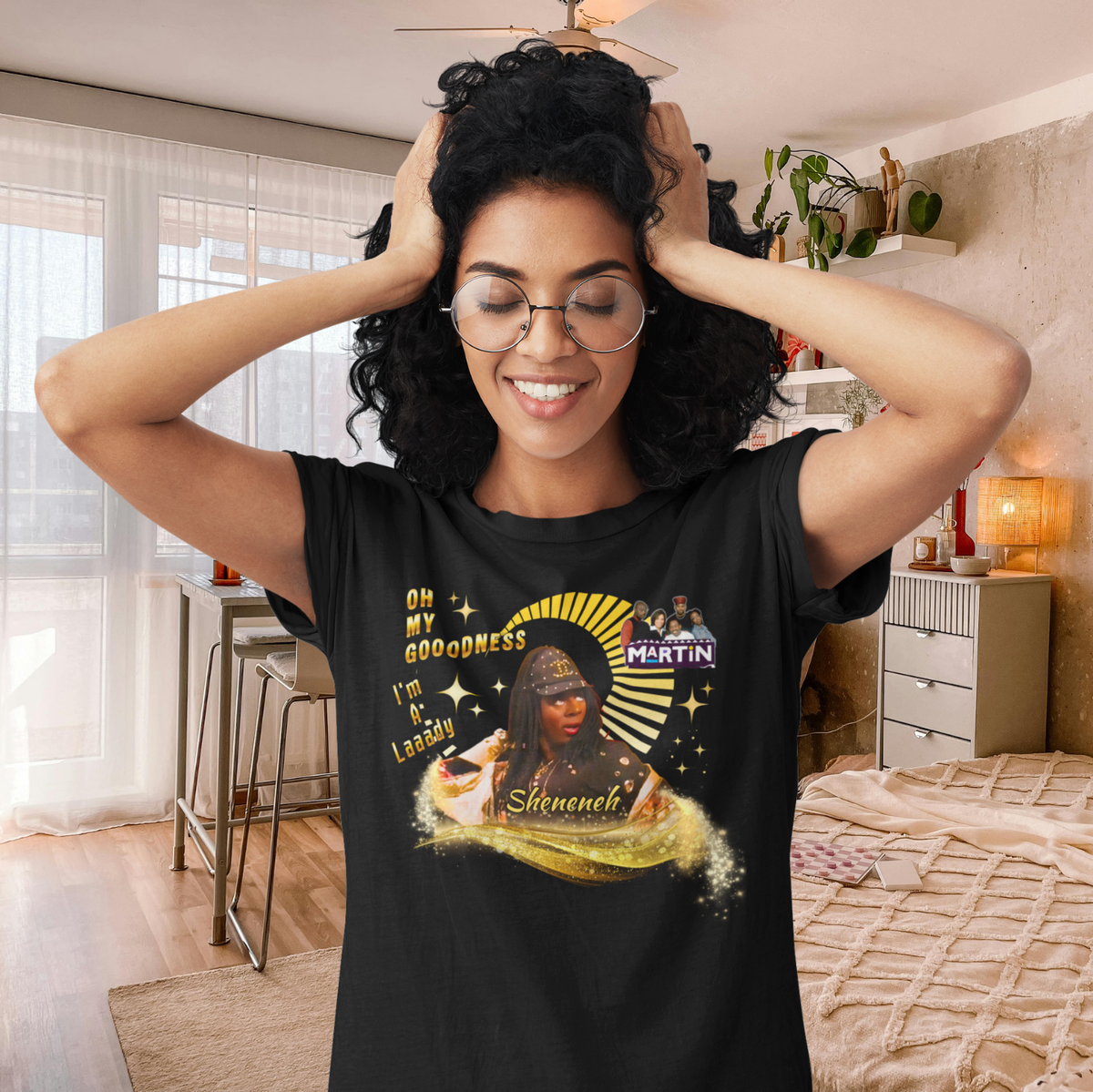 "MARTIN - SHENENEH, OH MY GOODDNESS" GRAPHIC LONG SLEEVE TEE