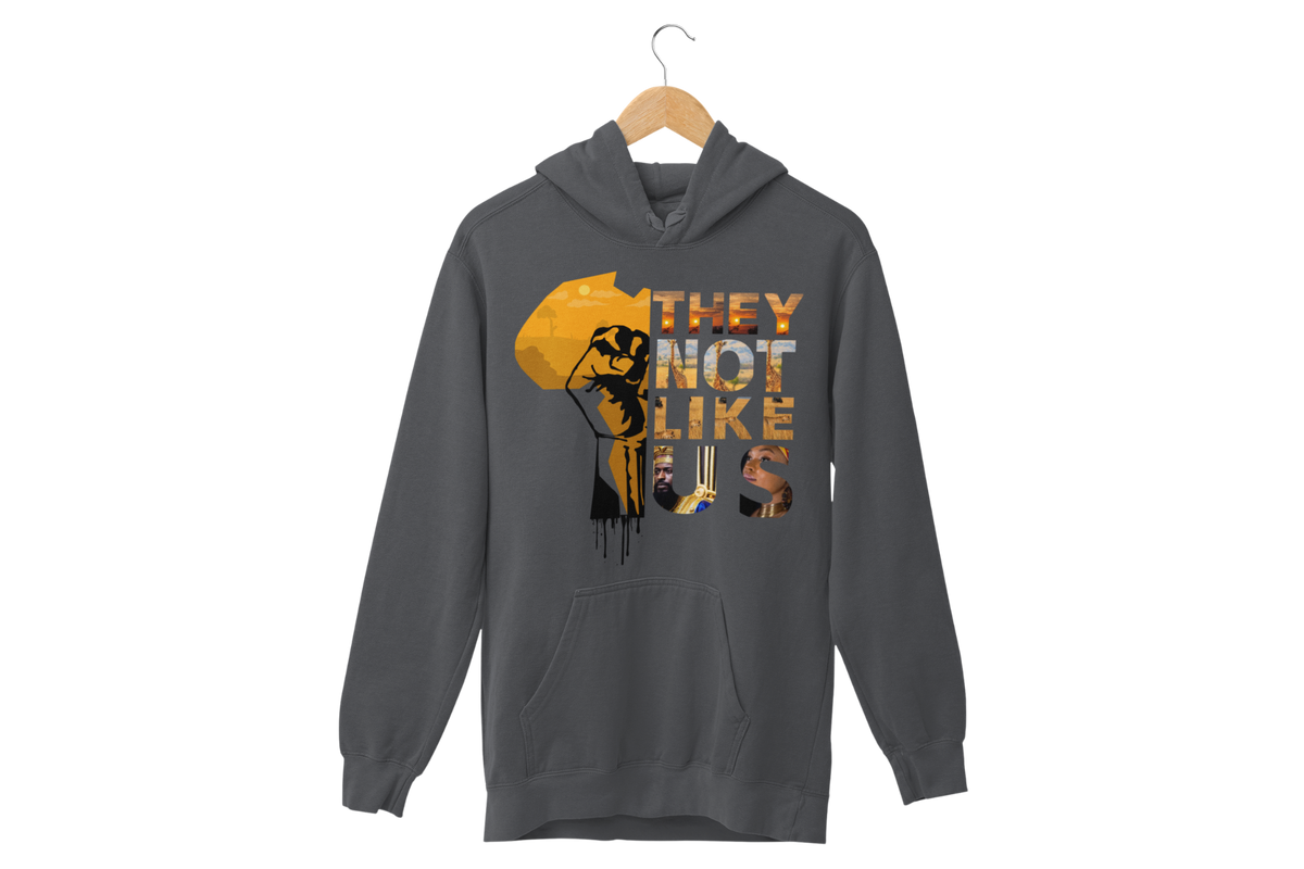 "THEY NOT LIKE US" (GOLD AFRICA) CUSTOM DESIGN GRAPHIC