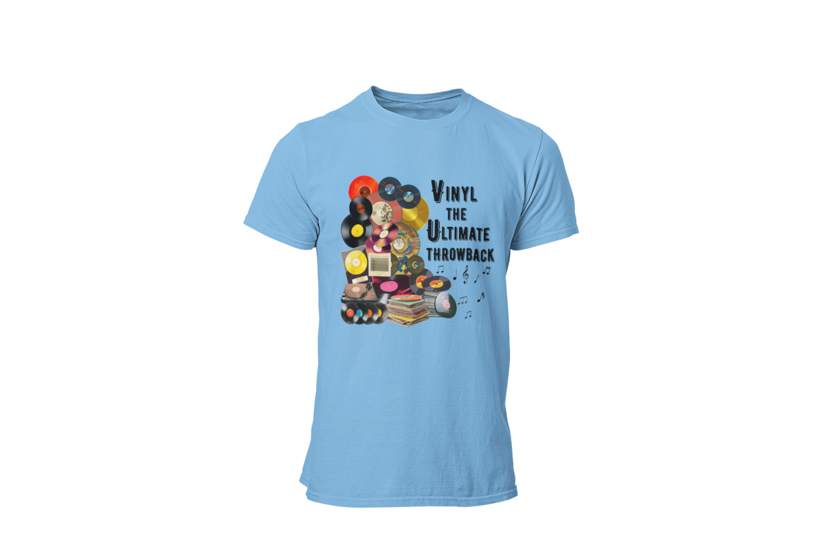 "VINYL THE ULTIMATE THROWBACK" CUSTOM DESIGN T-SHIRT