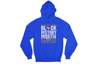 "BLACK HISTORY MONTH - 24 / 7 / 365" CUSTOM GRAPHIC DESIGN