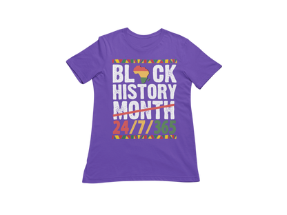 "BLACK HISTORY MONTH - 24 / 7 / 365" CUSTOM GRAPHIC DESIGN