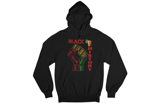 "BLACK HISTORY LEADERS" 3 COLORS SIGNATURE CUSTOM HOODIE