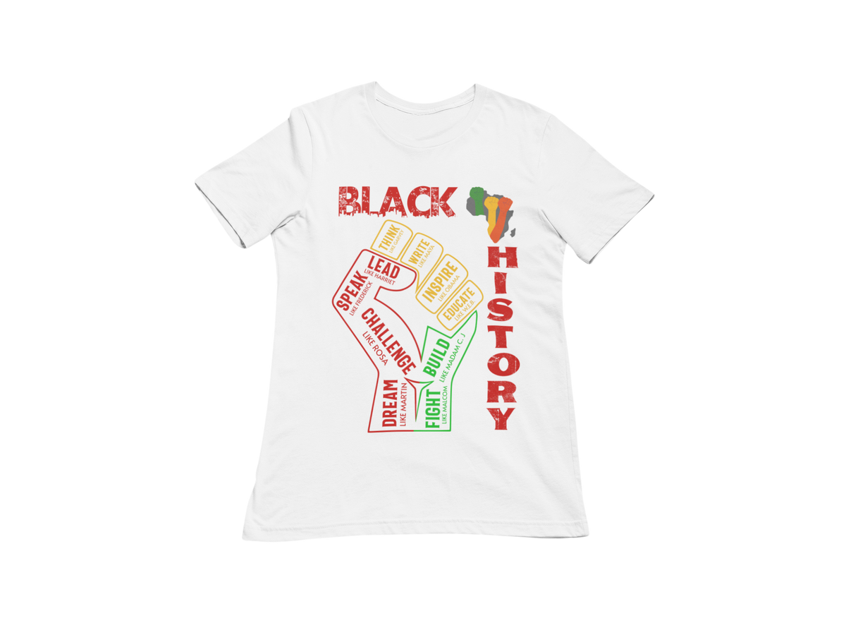 "BLACK HISTORY LEADERS" 3 COLORS SIGNATURE CUSTOM DESIGN
