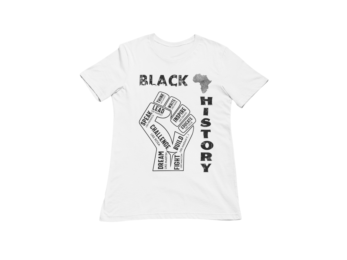 "BLACK HISTORY LEADERS" SIGNATURE CUSTOM DESIGN  (BLACK PRINT)