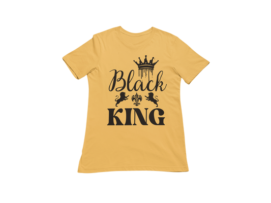 "BLACK KING" CUSTOM GRAPHIC DESIGN T-SHIRT