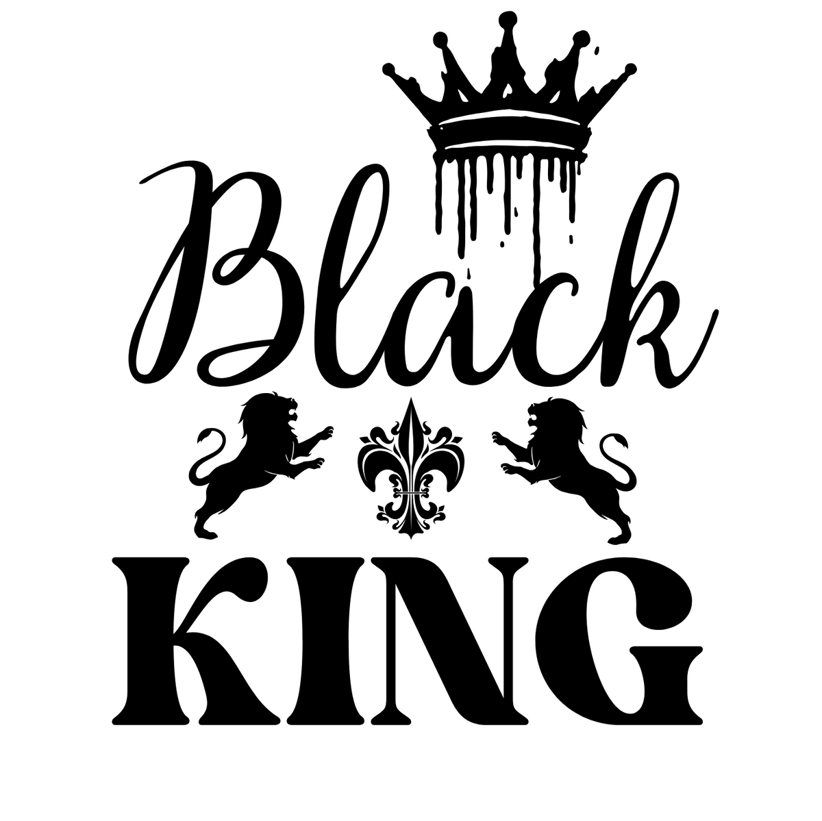 "BLACK KING" CUSTOM GRAPHIC DESIGN