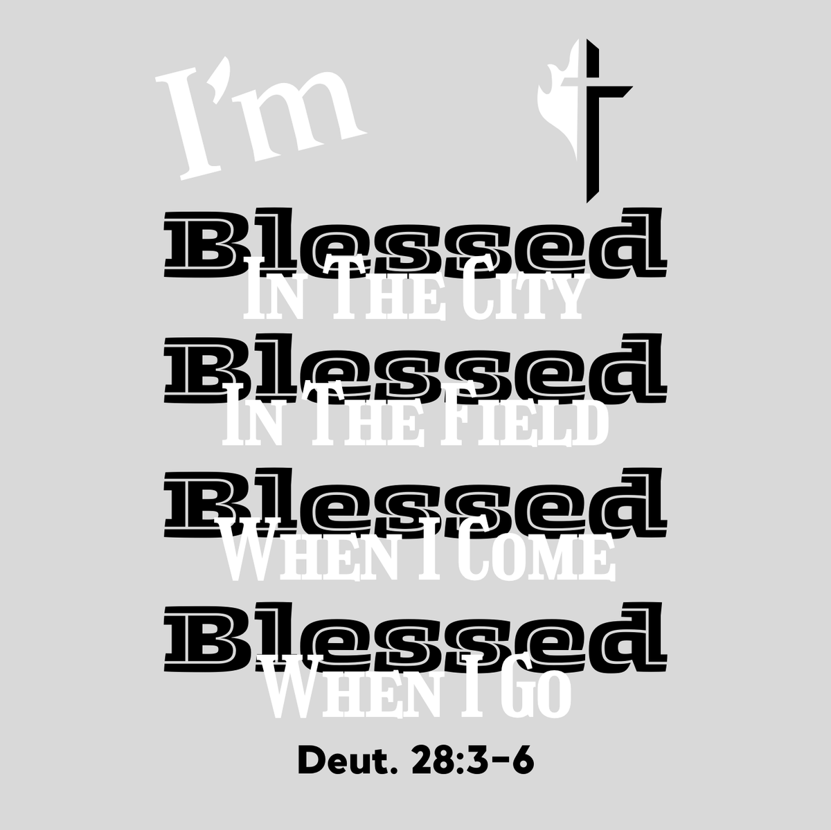 "I'M BLESSED - DEUTERONOMY 28:3-6" SIGNATURE CUSTOM SWEATSHIRT