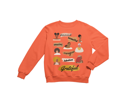 "GRATEFUL" CUSTOM SIGNATURE SWEATSHIRT