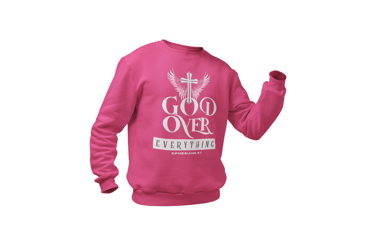 "GOD OVER EVERYTHING" CUSTOM DESIGN GRAPHIC (WHITE PRINT)