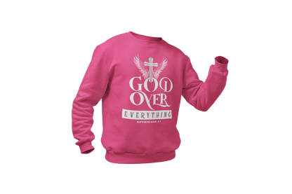 "GOD OVER EVERYTHING" CUSTOM DESIGN GRAPHIC (WHITE PRINT)