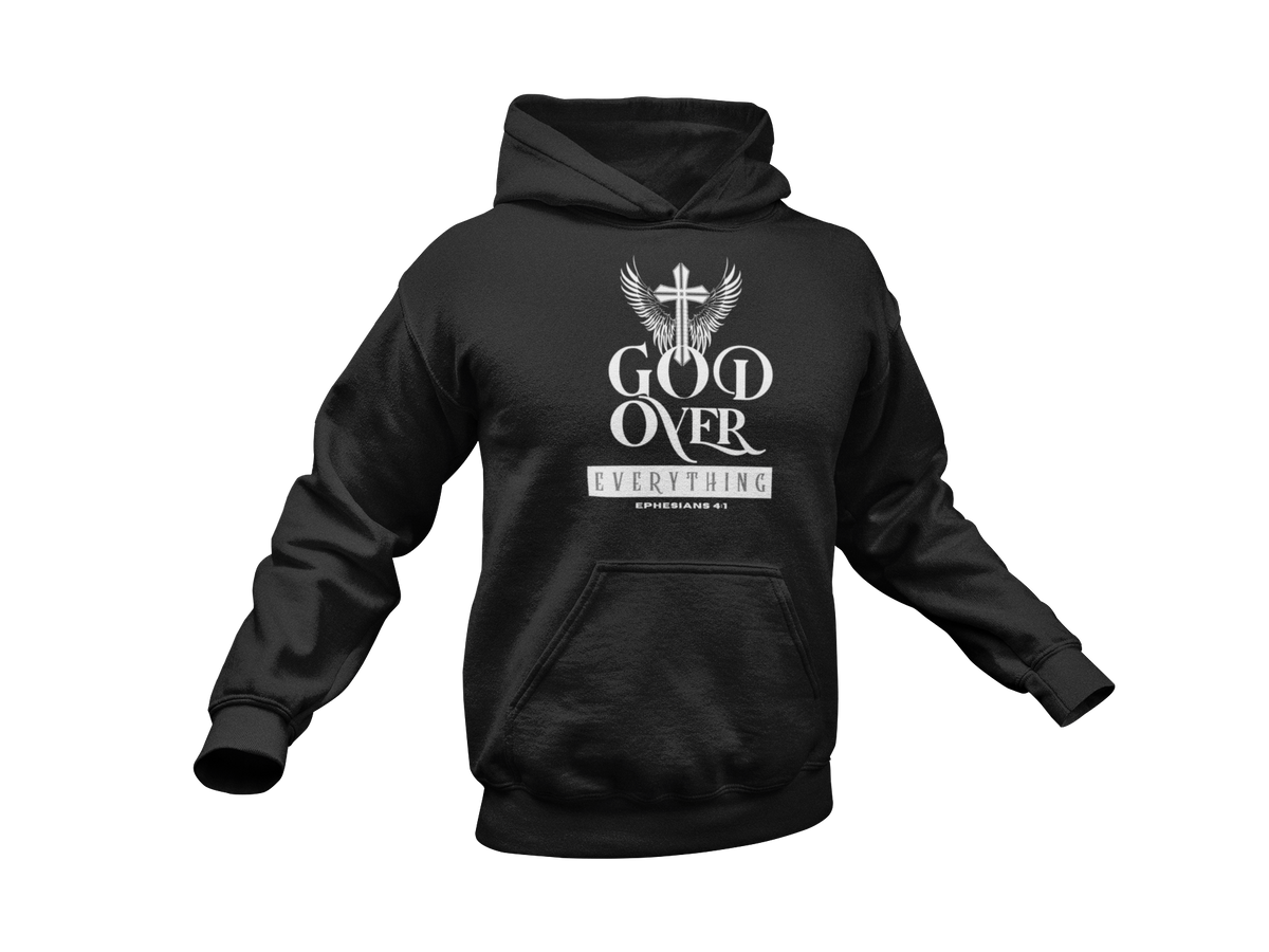 "GOD OVER EVERYTHING" CUSTOM DESIGN GRAPHIC (WHITE PRINT)
