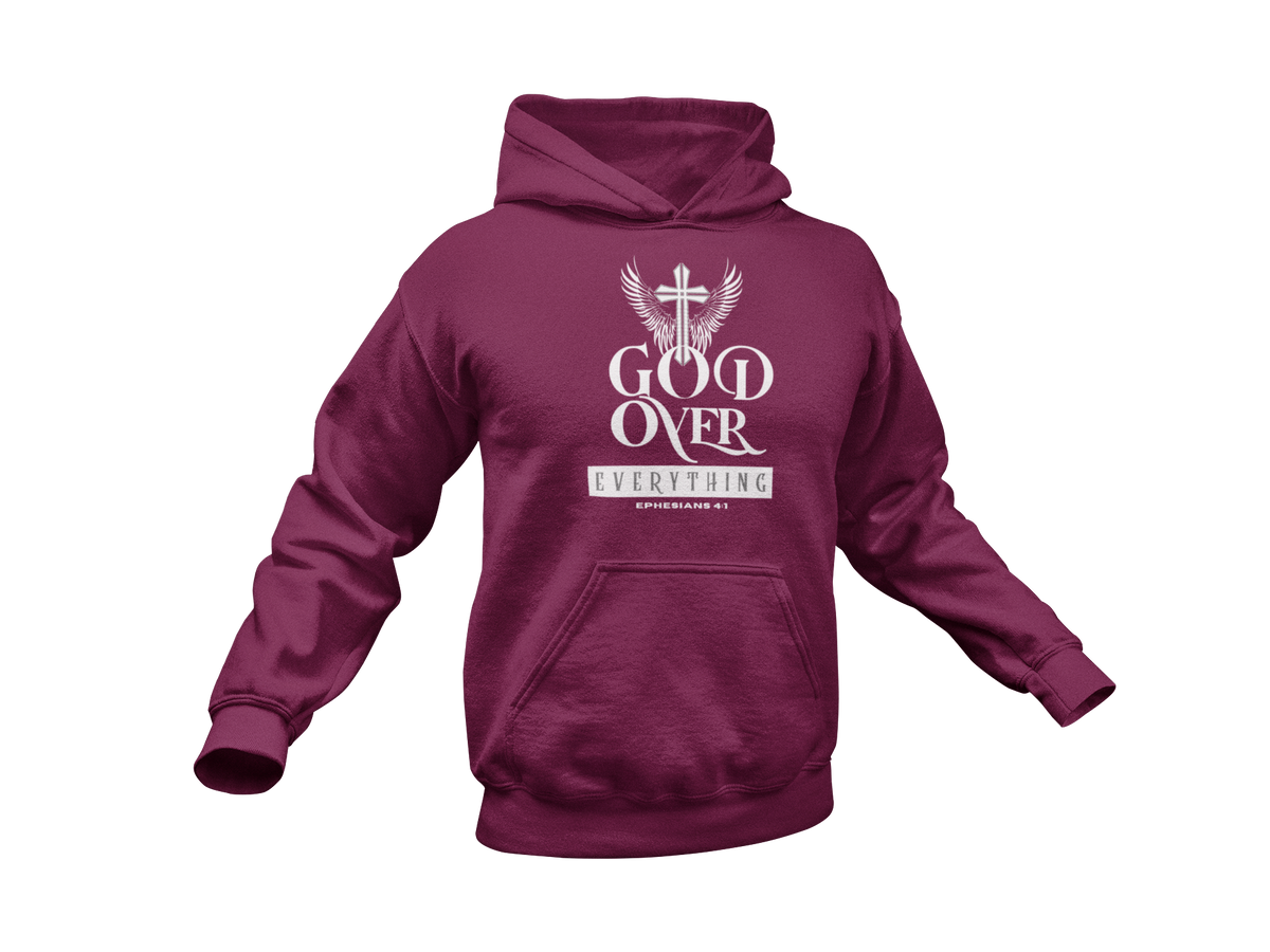 "GOD OVER EVERYTHING" CUSTOM DESIGN GRAPHIC (WHITE PRINT)