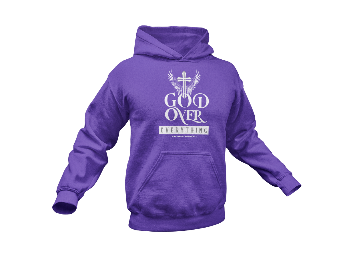 "GOD OVER EVERYTHING" CUSTOM DESIGN GRAPHIC (WHITE PRINT)