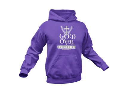 "GOD OVER EVERYTHING" CUSTOM DESIGN GRAPHIC (WHITE PRINT)