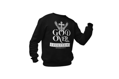 "GOD OVER EVERYTHING" CUSTOM DESIGN GRAPHIC (WHITE PRINT)