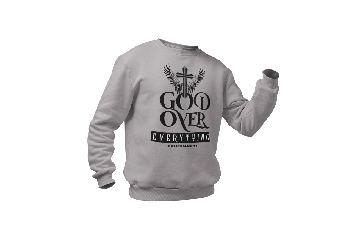 "GOD OVER EVERYTHING" CUSTOM DESIGN GRAPHIC (BLACK PRINT)