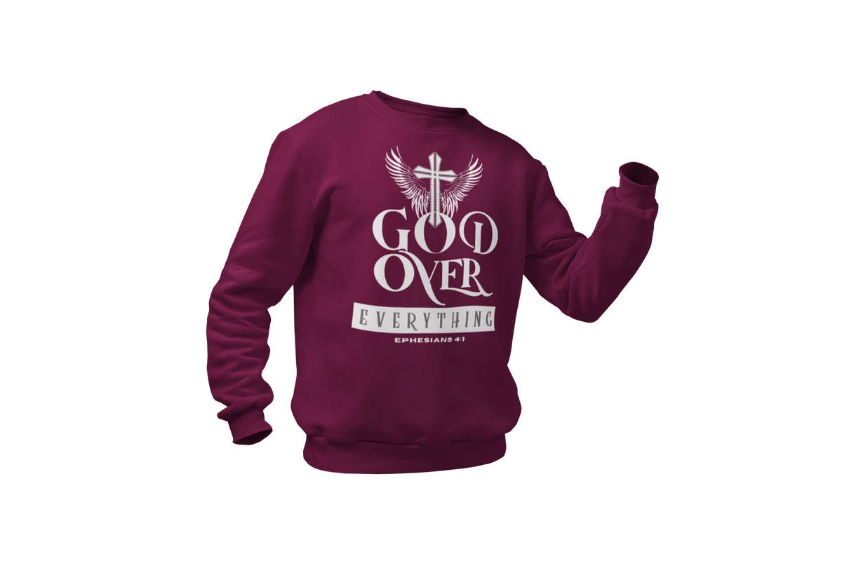 "GOD OVER EVERYTHING" CUSTOM DESIGN GRAPHIC (WHITE PRINT)