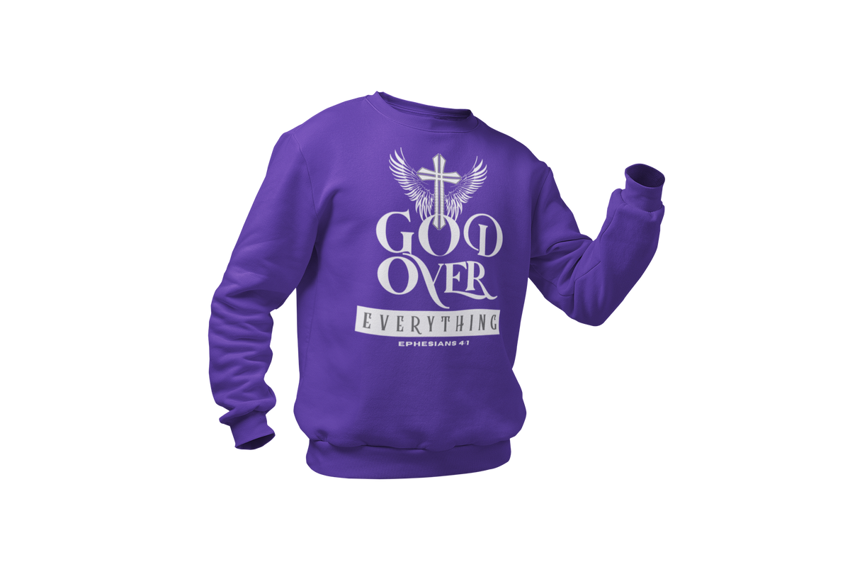 "GOD OVER EVERYTHING" CUSTOM DESIGN GRAPHIC (WHITE PRINT)