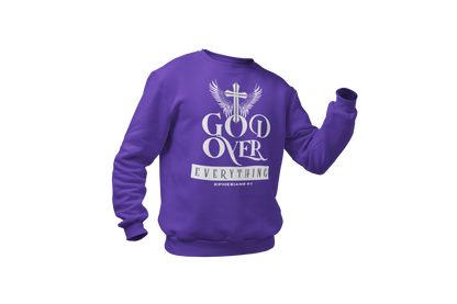 "GOD OVER EVERYTHING" CUSTOM DESIGN GRAPHIC (WHITE PRINT)