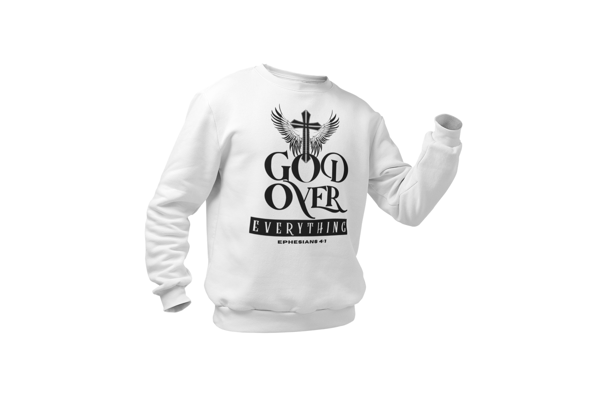 "GOD OVER EVERYTHING" CUSTOM DESIGN GRAPHIC (BLACK PRINT)