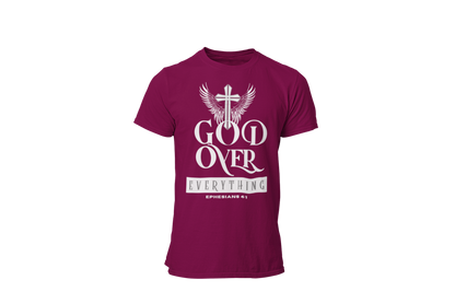 "GOD OVER EVERYTHING" CUSTOM DESIGN GRAPHIC (WHITE PRINT)