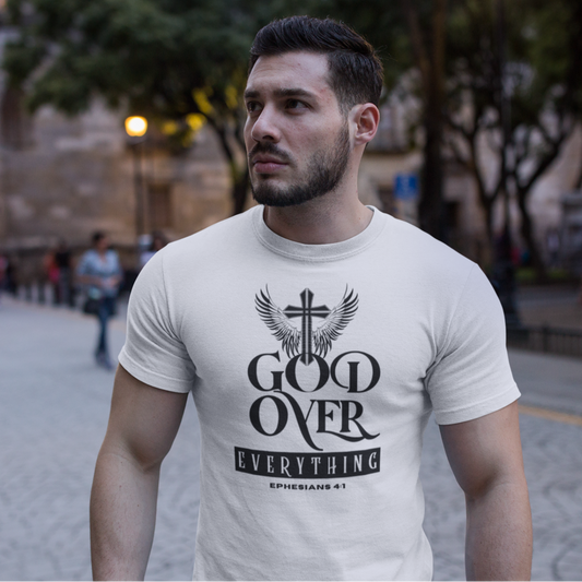 "GOD OVER EVERYTHING" CUSTOM DESIGN GRAPHIC (BLACK PRINT)