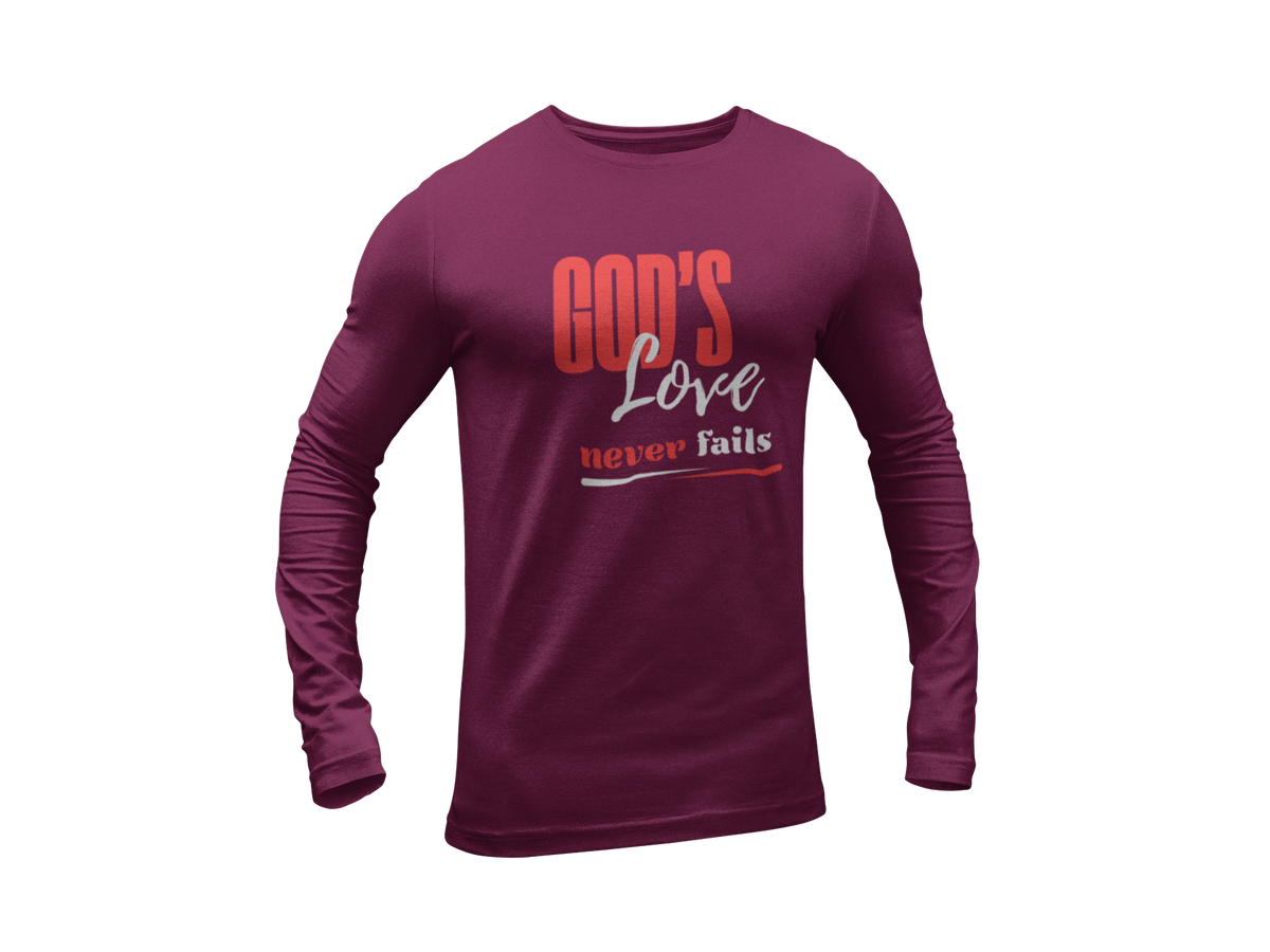 "GOD'S LOVE NEVER FAILS" CUSTOM DESIGN