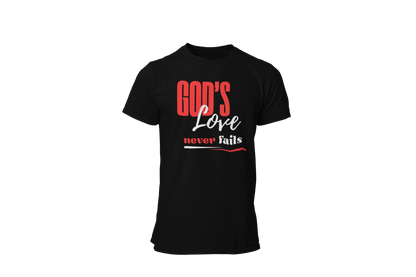 "GOD'S LOVE NEVER FAILS" CUSTOM DESIGN