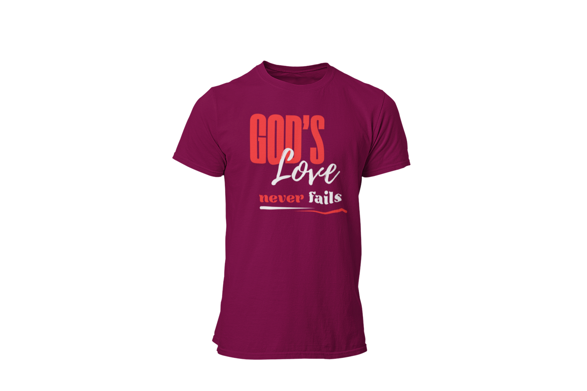 "GOD'S LOVE NEVER FAILS" CUSTOM DESIGN
