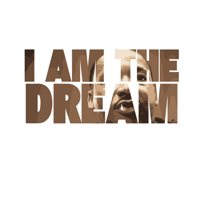 "I AM THE DREAM" SIGNATURE CUSTOM DESIGN (BRONZE PRINT)