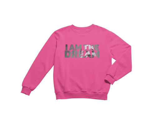 "I AM THE DREAM" SIGNATURE CUSTOM SWEATSHIRT (SILVER PRINT)