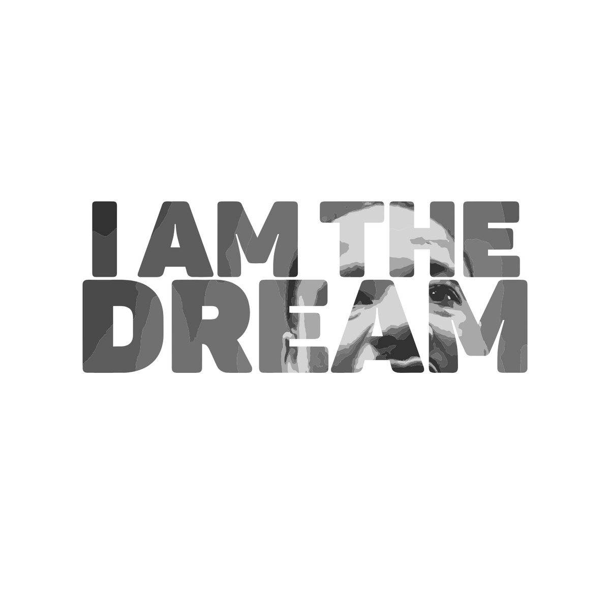 "I AM THE DREAM" SIGNATURE CUSTOM DESIGN (SILVER PRINT)