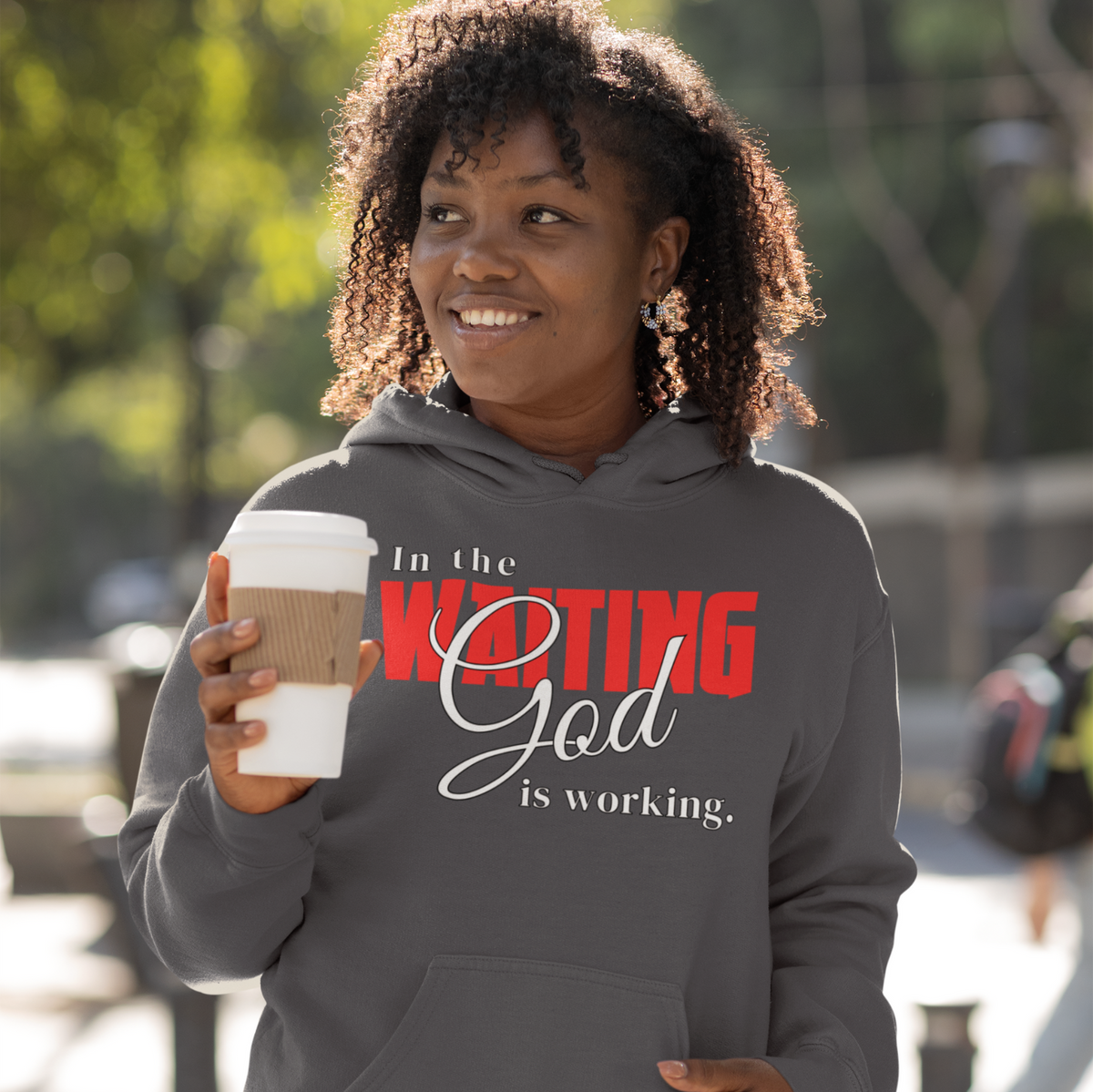 "IN THE WAITING GOD IS WORKING" CUSTOM SIGNATURE DESIGN