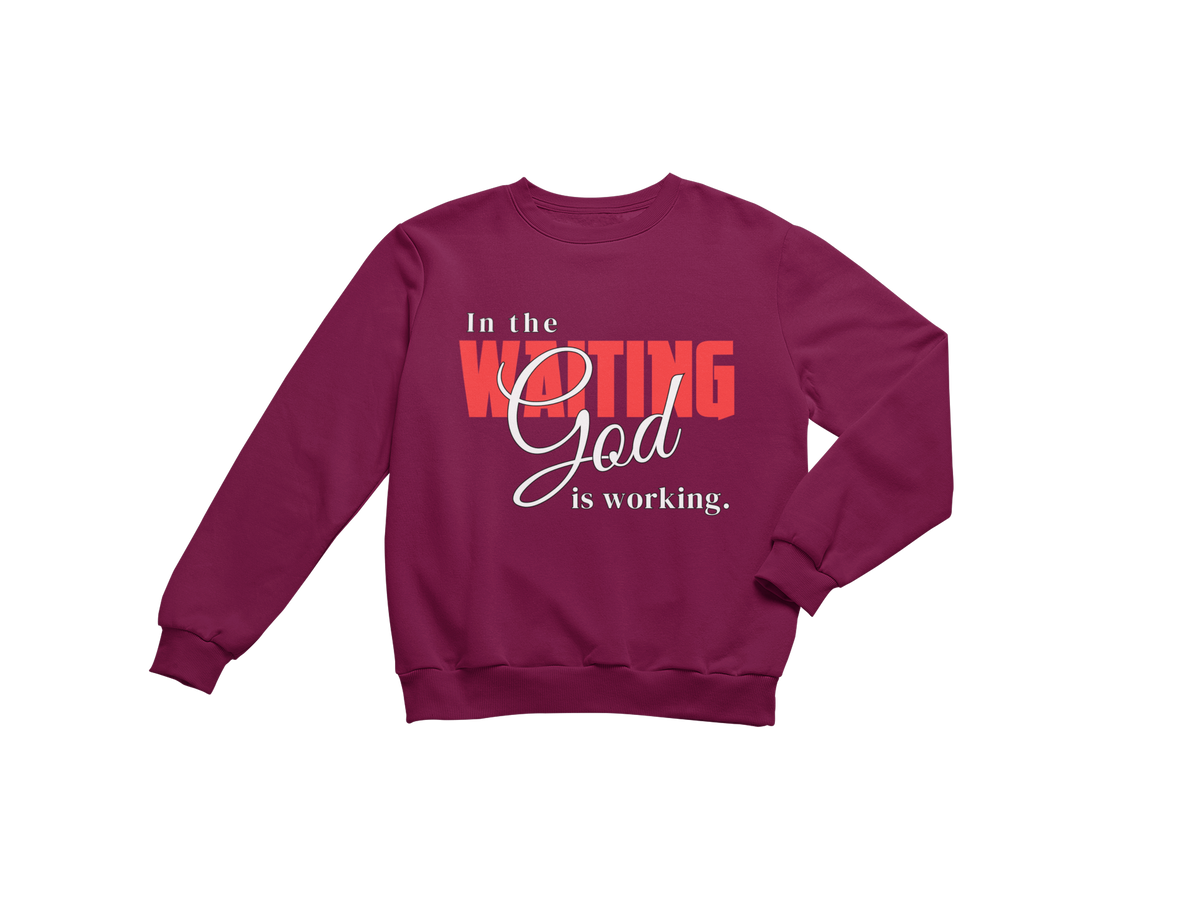 "IN THE WAITING GOD IS WORKING" CUSTOM SIGNATURE DESIGN
