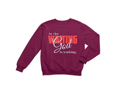 "IN THE WAITING GOD IS WORKING" CUSTOM SIGNATURE DESIGN