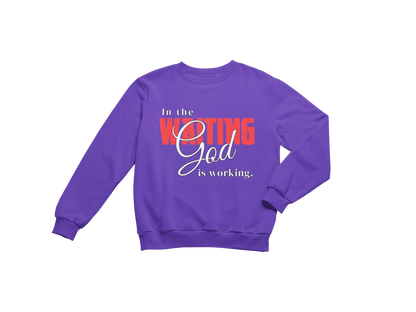 "IN THE WAITING GOD IS WORKING" CUSTOM SIGNATURE DESIGN