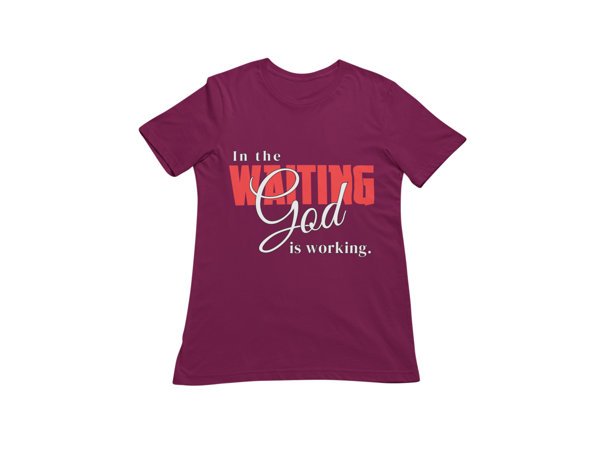 "IN THE WAITING GOD IS WORKING" CUSTOM SIGNATURE DESIGN