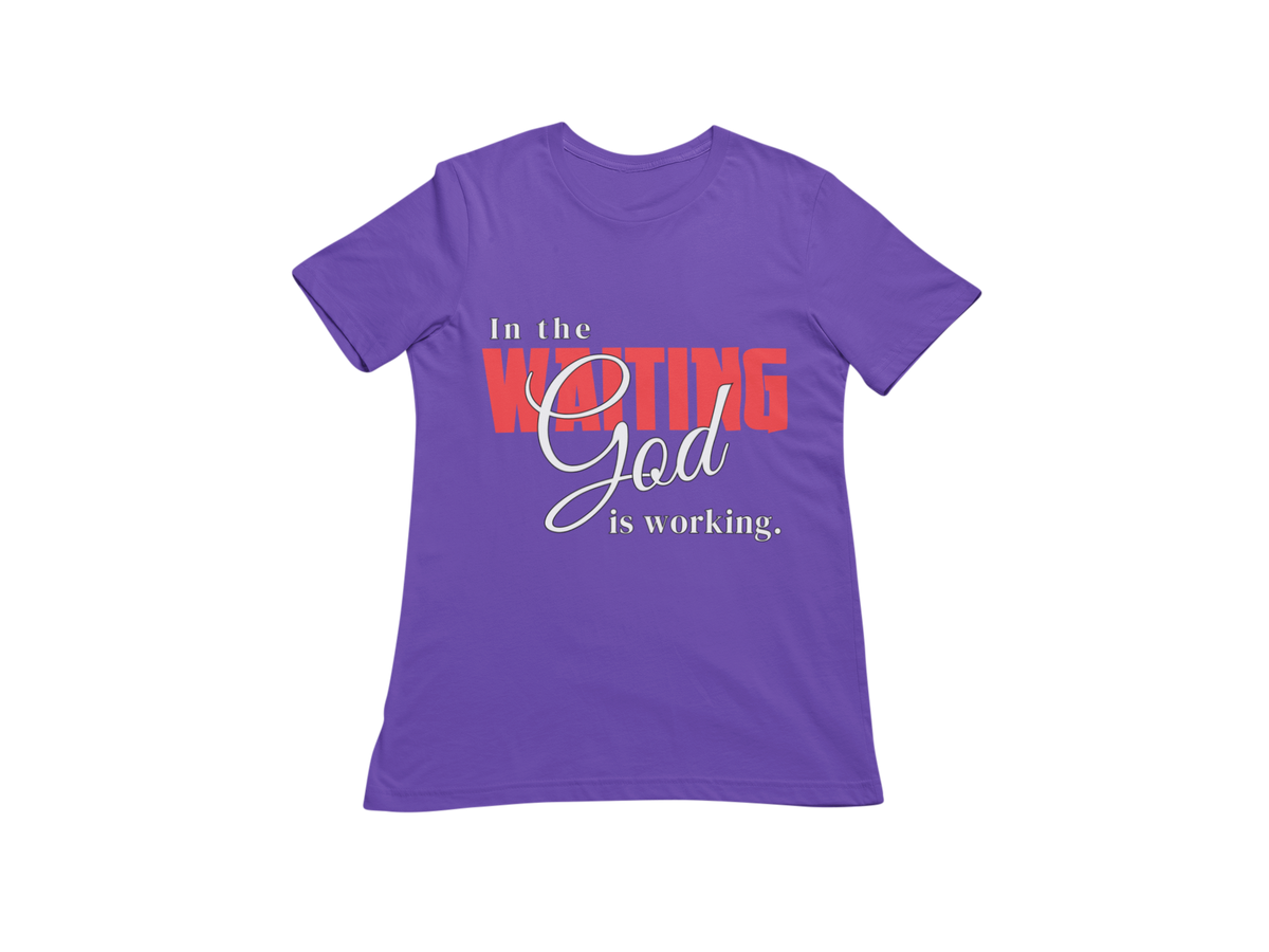 "IN THE WAITING GOD IS WORKING" CUSTOM SIGNATURE DESIGN