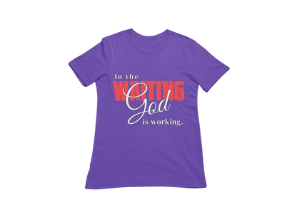 "IN THE WAITING GOD IS WORKING" CUSTOM SIGNATURE DESIGN