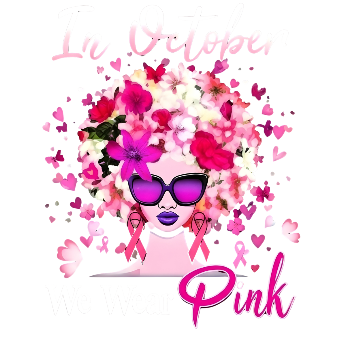 "IN OCTOBER WE WEAR PINK" - BREAST CANCER AWARENESS T-SHIRT